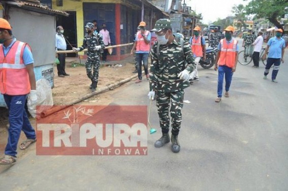 Tripura observes 3rd day of 2.0 national lockdown amid tight securities